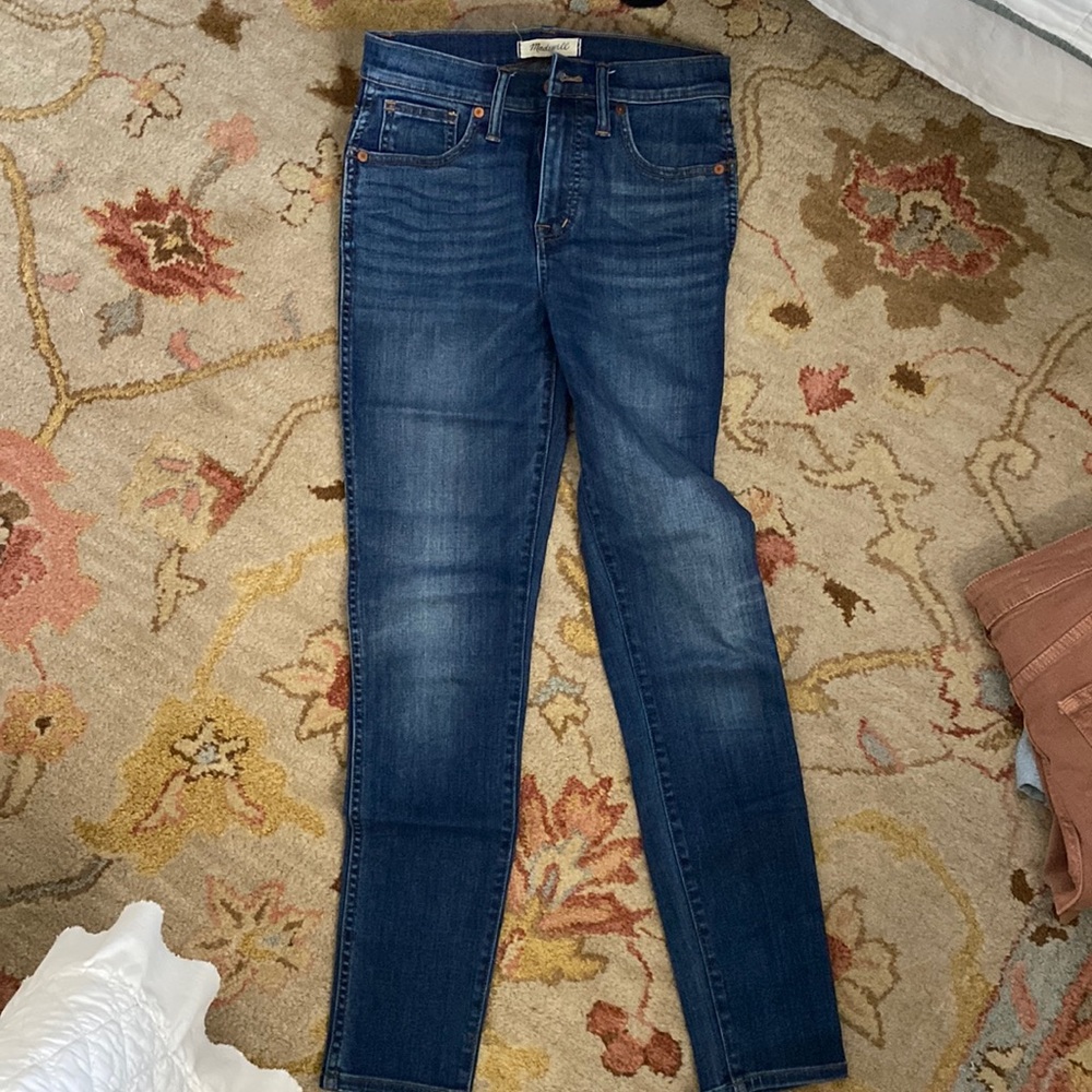madewell like new skinny jeans high rise